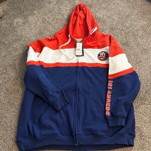 Fanatics Red, White, and Blue Zip Up Sweater